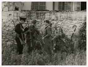  PalestinePolice,TaffyWilliams & Lt Dobbs   - The Sook Haifa 1948